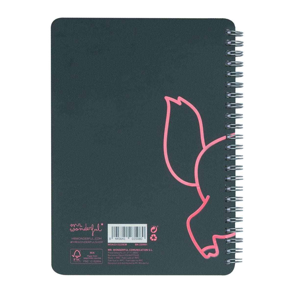 Carnet A5 Licorne noir - Tu es fantastique 
