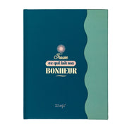 Cahier A5 avec message en français Mr. Wonderful et fermeture magnétique - Trouve ce qui fait ton bonheur