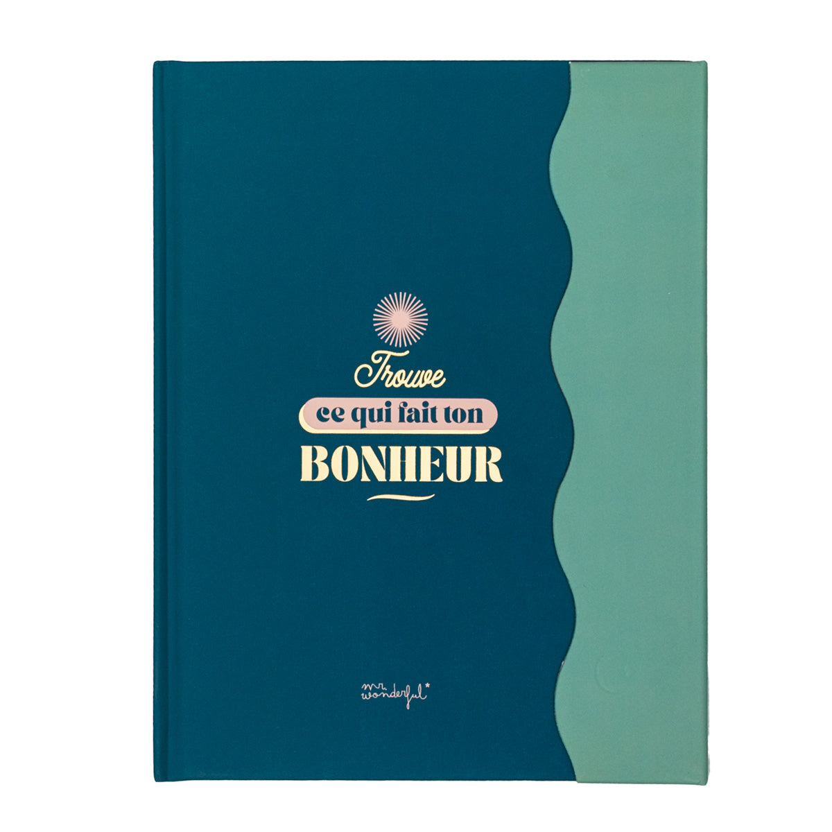 Cahier A5 avec message en français Mr. Wonderful et fermeture magnétique - Trouve ce qui fait ton bonheur