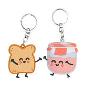 Set di 2 portachiavi Mr. Wonderful - Pane e marmellata