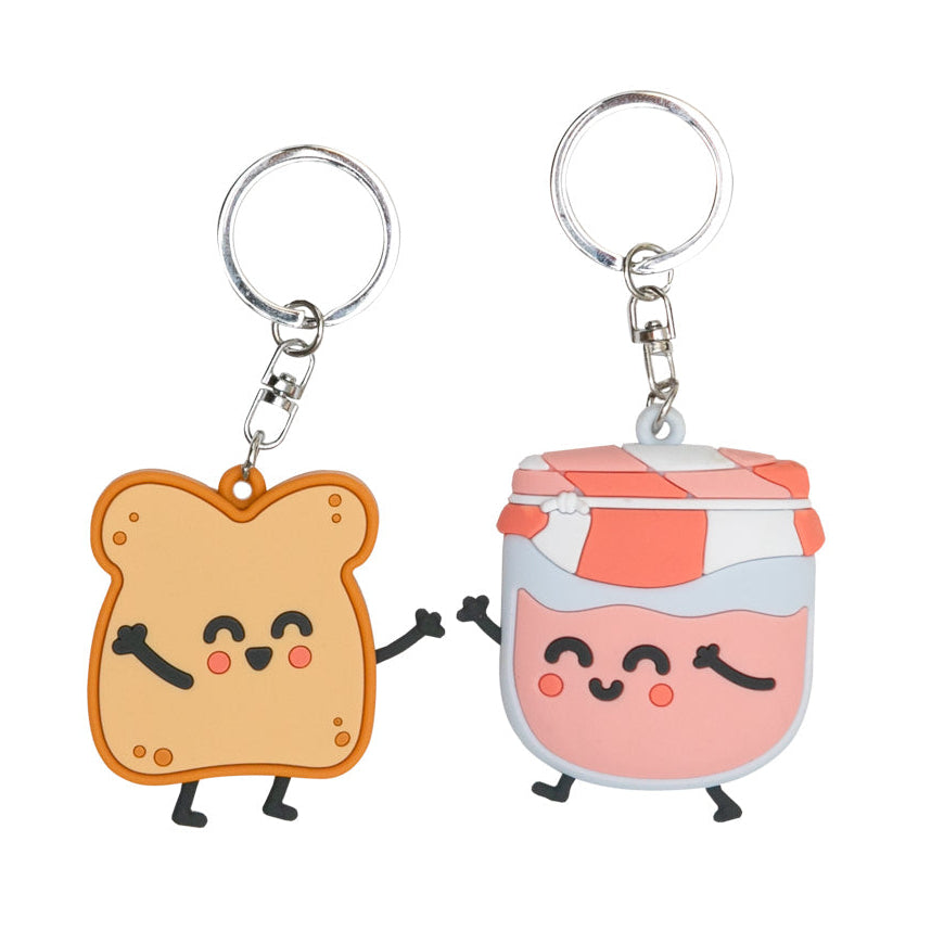 Set di 2 portachiavi Mr. Wonderful - Pane e marmellata