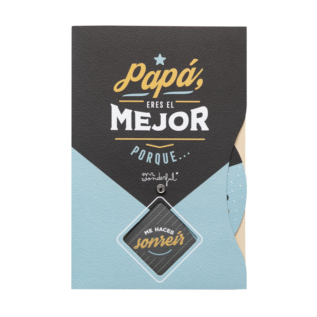 Postal con rueda giratoria de mensajes - Papá, ere