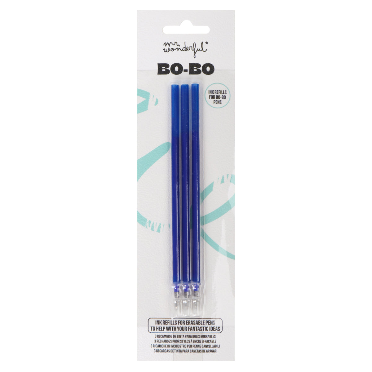 Pack de 3 recambios para Bo-Bo - Azul.