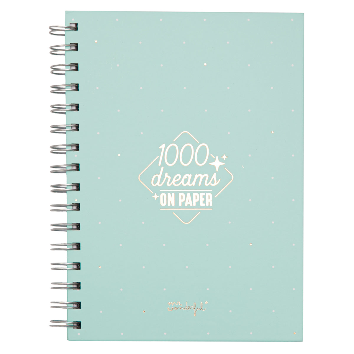 Libreta A5 con frase Mr. Wonderful - 1000 dreams on paper