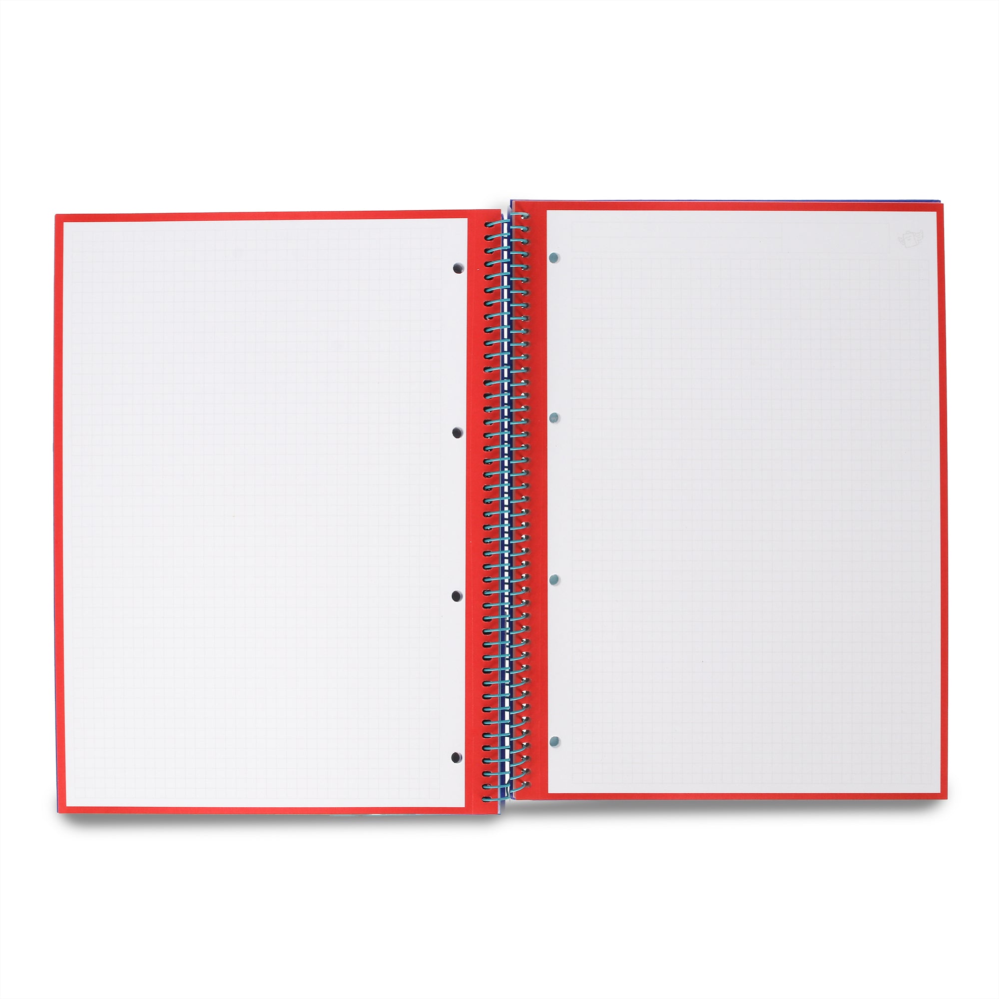 Libreta A4 azul 120 sheets - Grid paper and micro-perforated