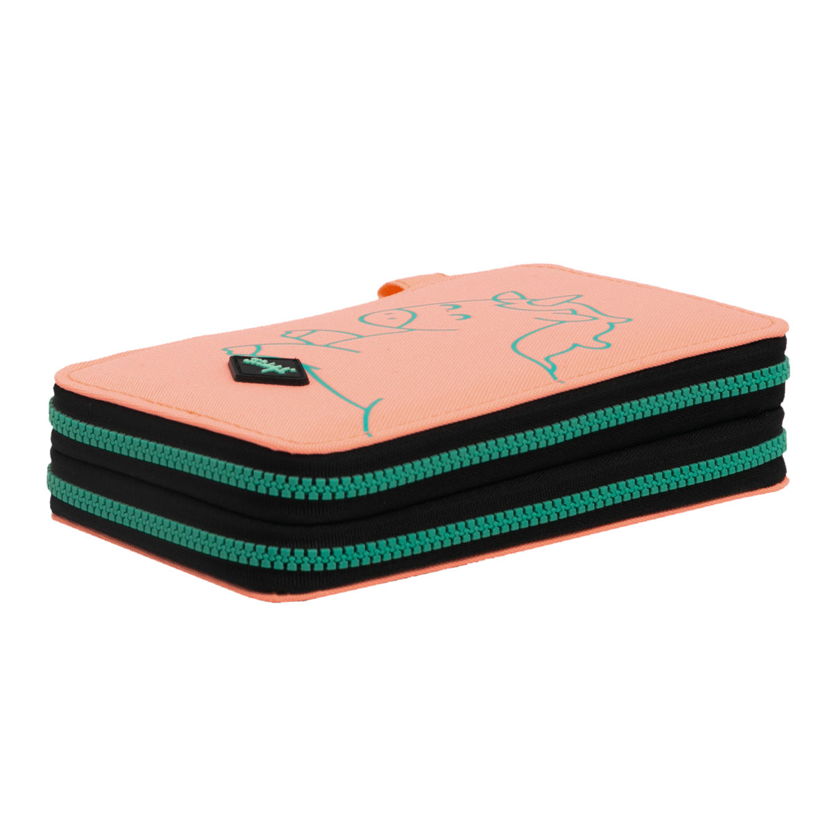 Estuche rosa de 2 compartimentos con muchos extras - My creativity has no limits