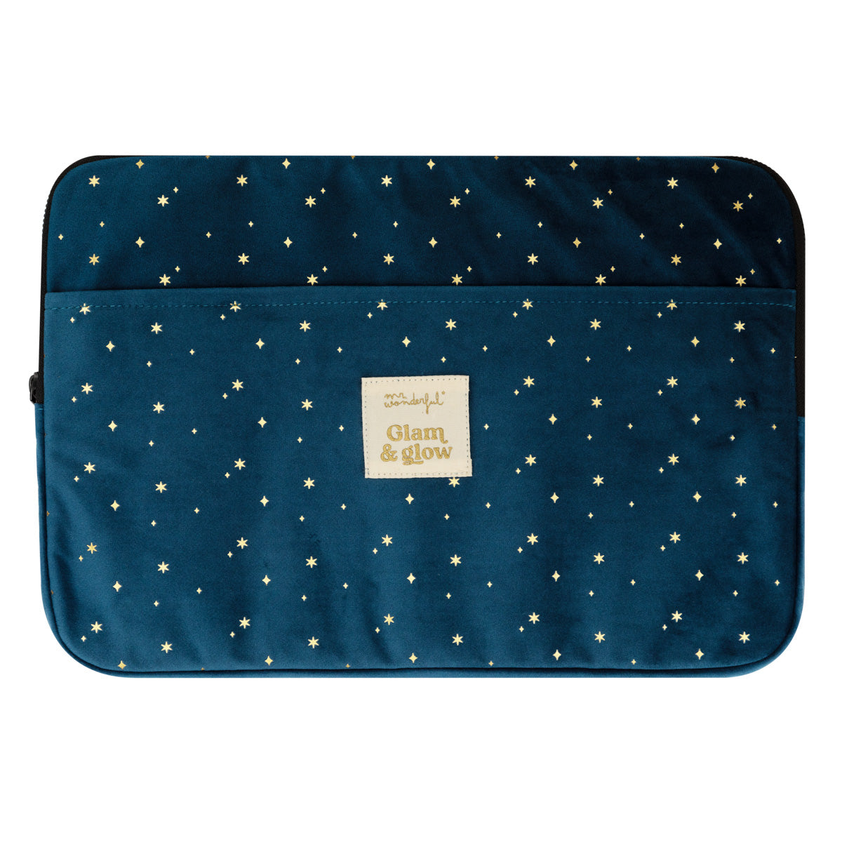 Laptop sleeve 13-14" velvet blue - Glam & glow