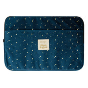 Laptop sleeve 13-14" velvet blue - Glam & glow