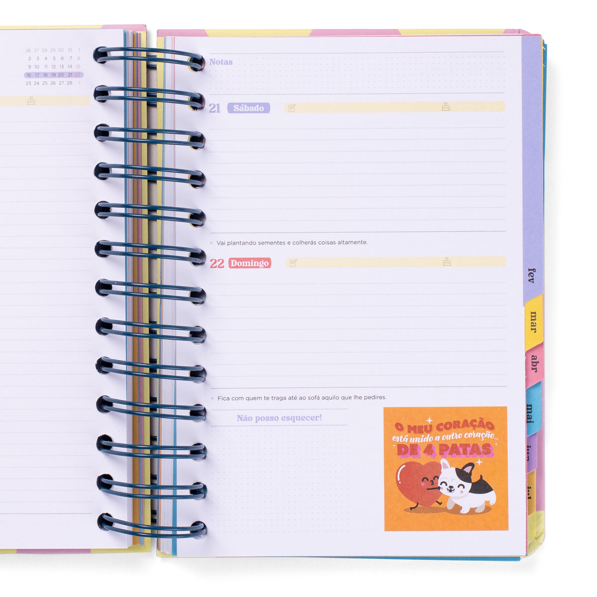 Agenda Mr. Wonderful 2023 – Tamaño Pequeño, Mensajes Motivadores, Color Marrón