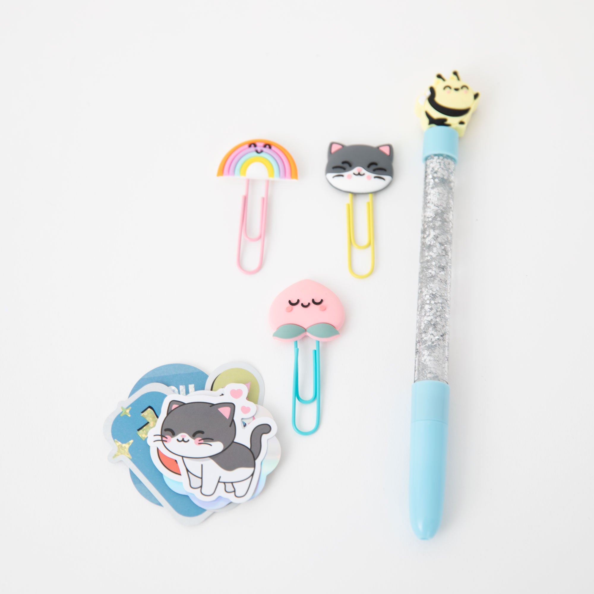 Estuche Boli - Clips - Pegatinas - Con mucho brillo - Be inspired