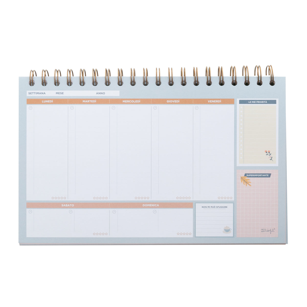 Planner settimanale - Il mio tempo, i miei programmi