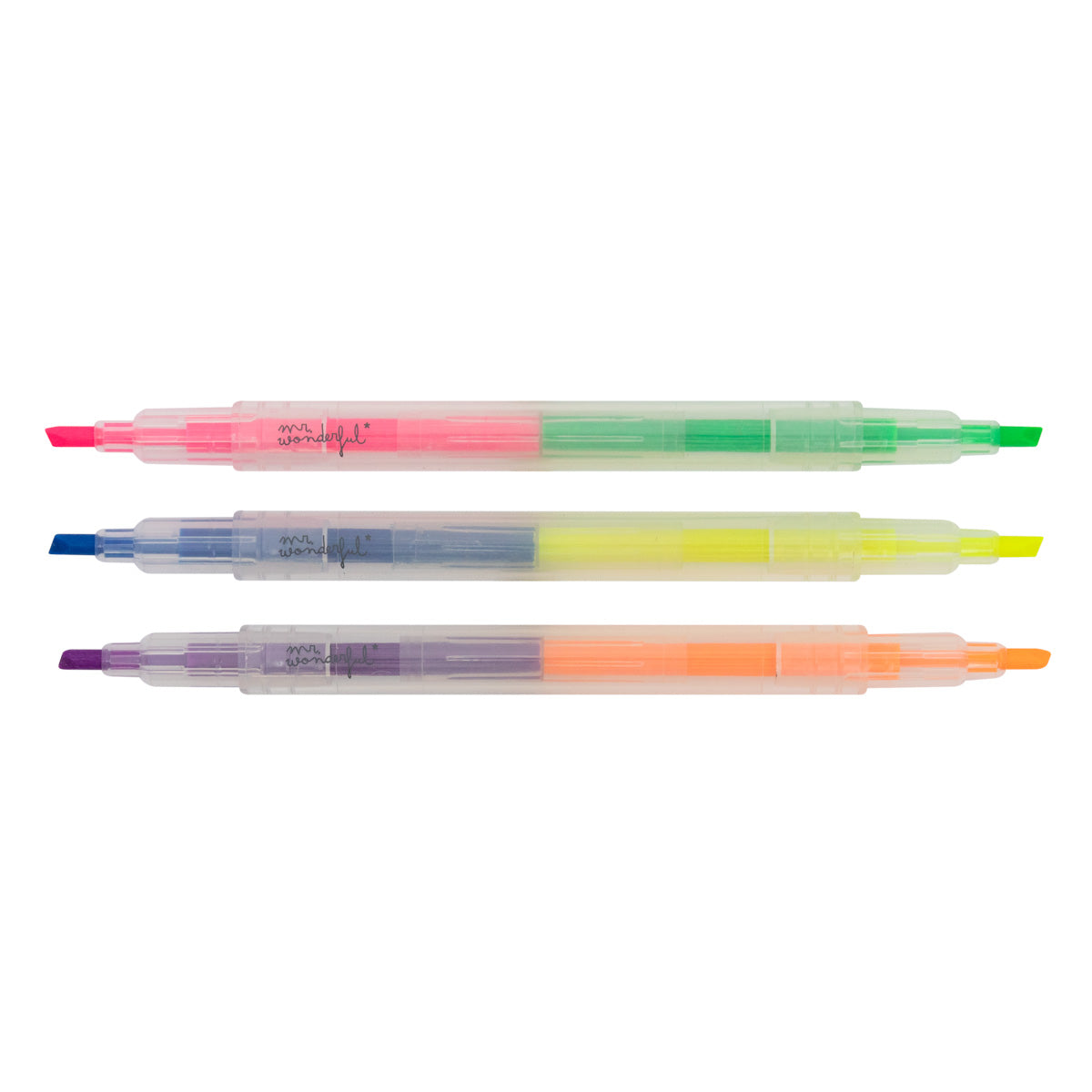 Set of 3 double-ended markers - Life is colourful