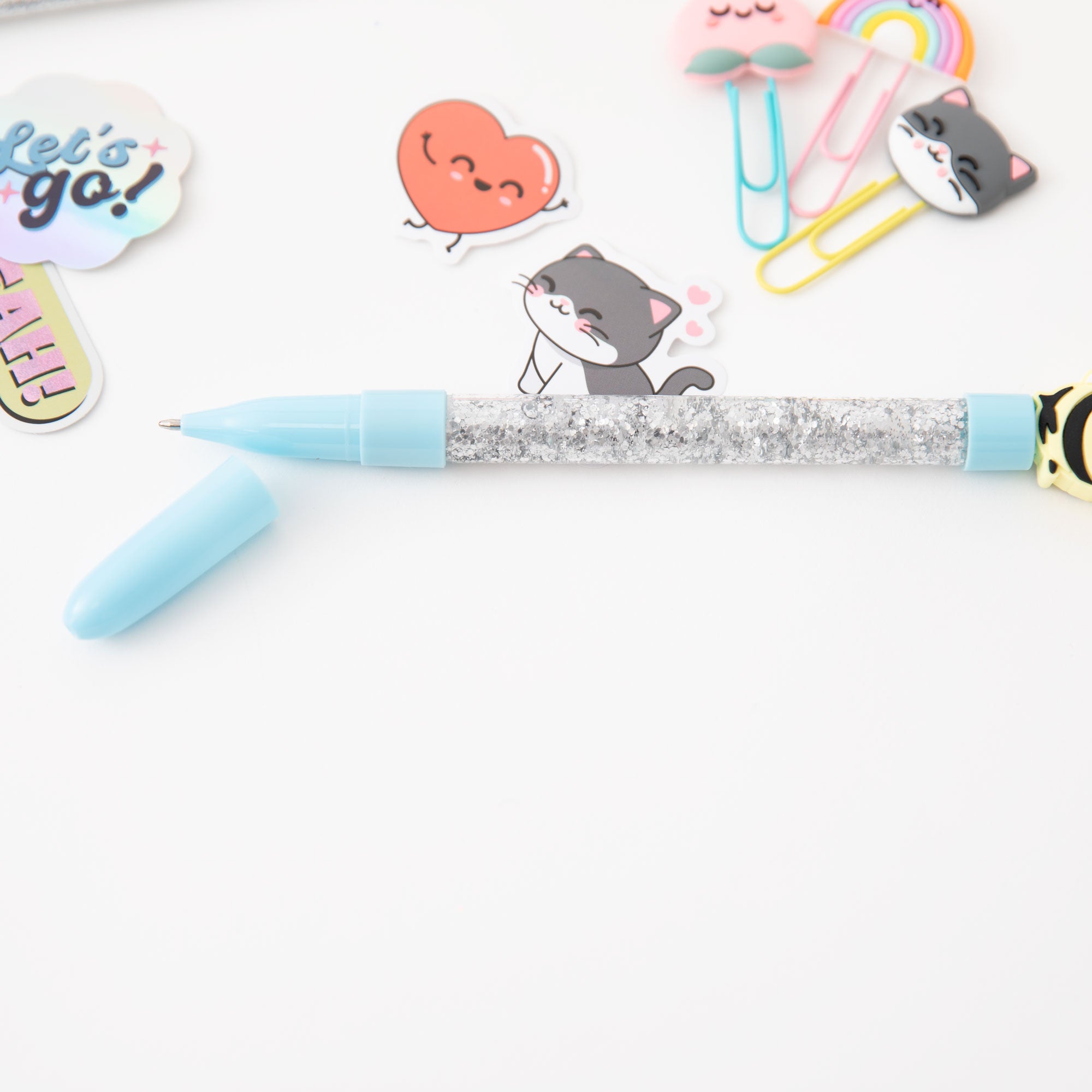 Estuche Boli - Clips - Pegatinas - Con mucho brillo - Be inspired
