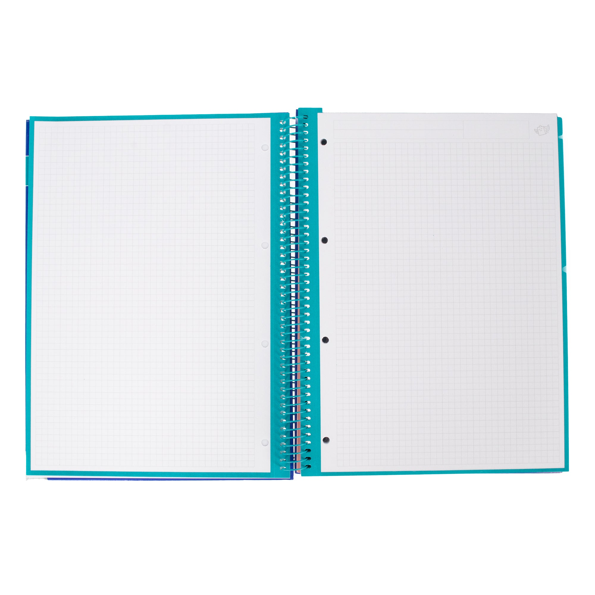 Libreta A4 azul 120 sheets - Grid paper and micro-perforated