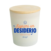 Candela con messaggio in italiano Mr. Wonderful - Esprimi un desiderio
