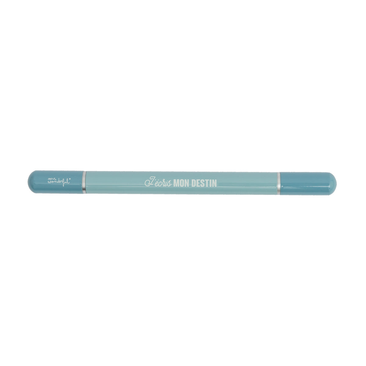 Stylo + crayon infini 2 en 1 bleu - J'écris mon destin