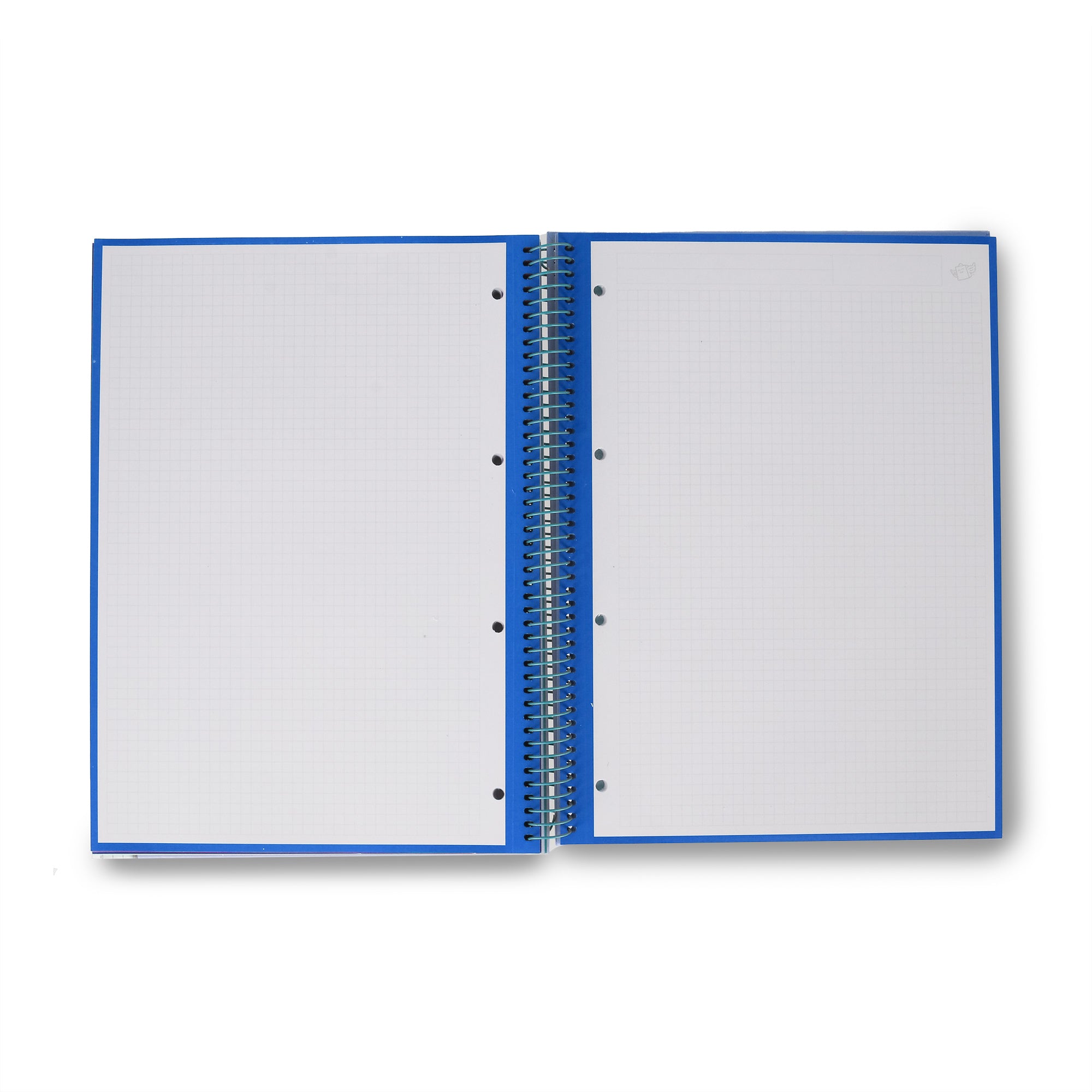 Libreta A4 azul 120 sheets - Grid paper and micro-perforated
