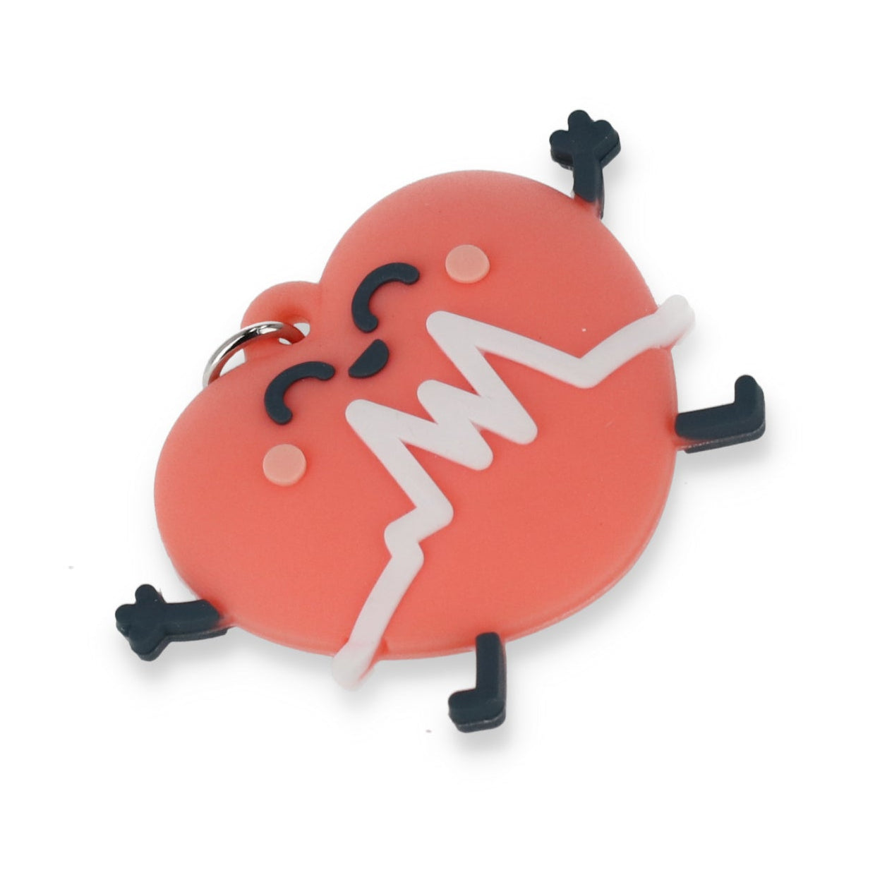 Llavero - Corazón con electrocardiograma