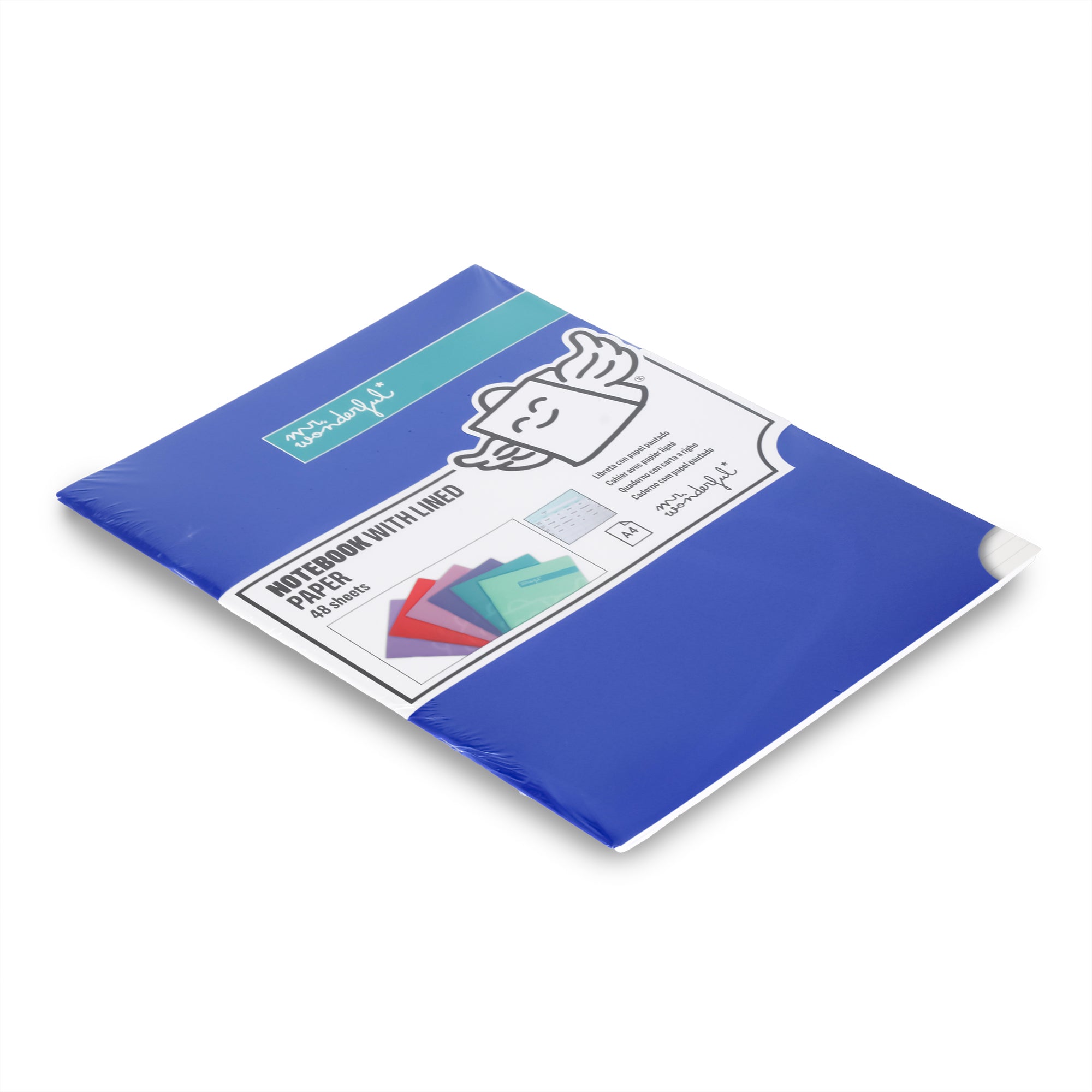 Blue A4 notebook 48 sheets - Lined paper