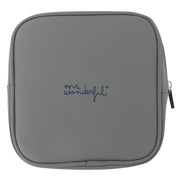 Travel toiletry bag with containers - Grey.