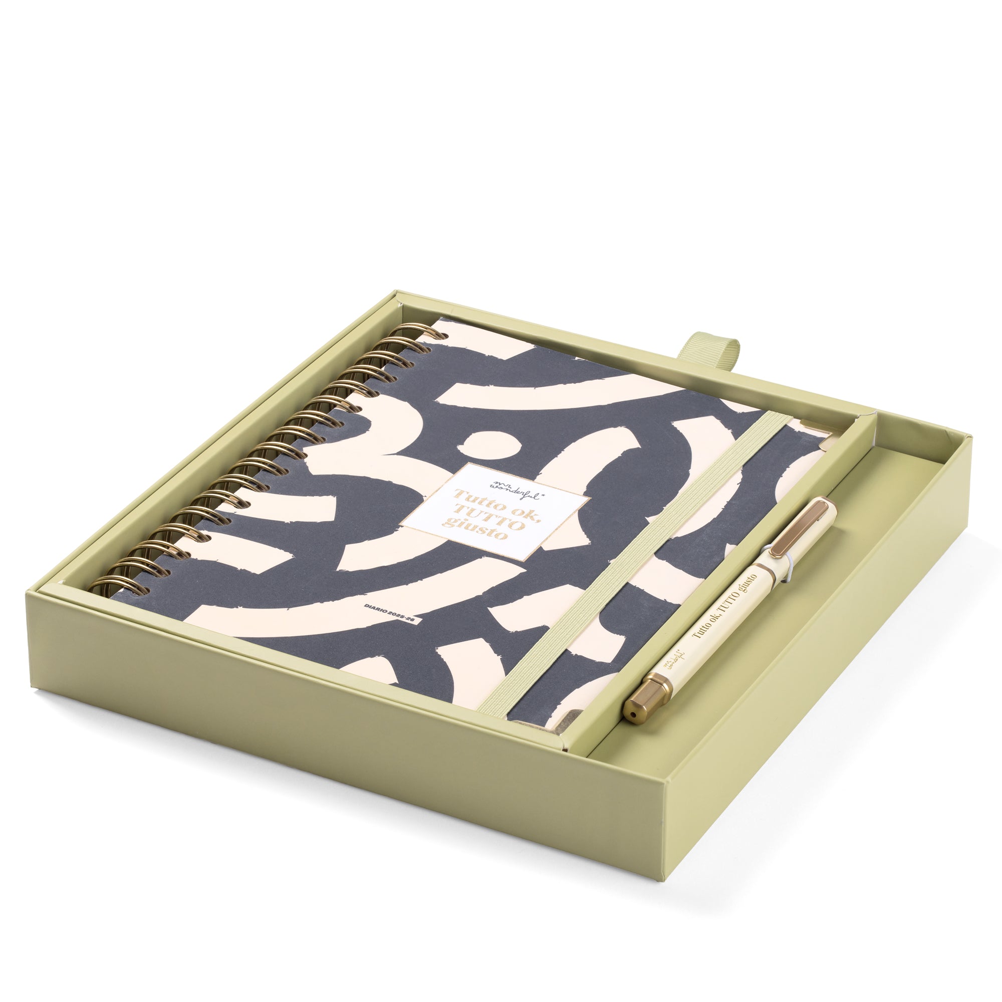 Set di Diario scolastico Office 2025-26 Giornaliero + penna - Tutto ok, tutto giusto