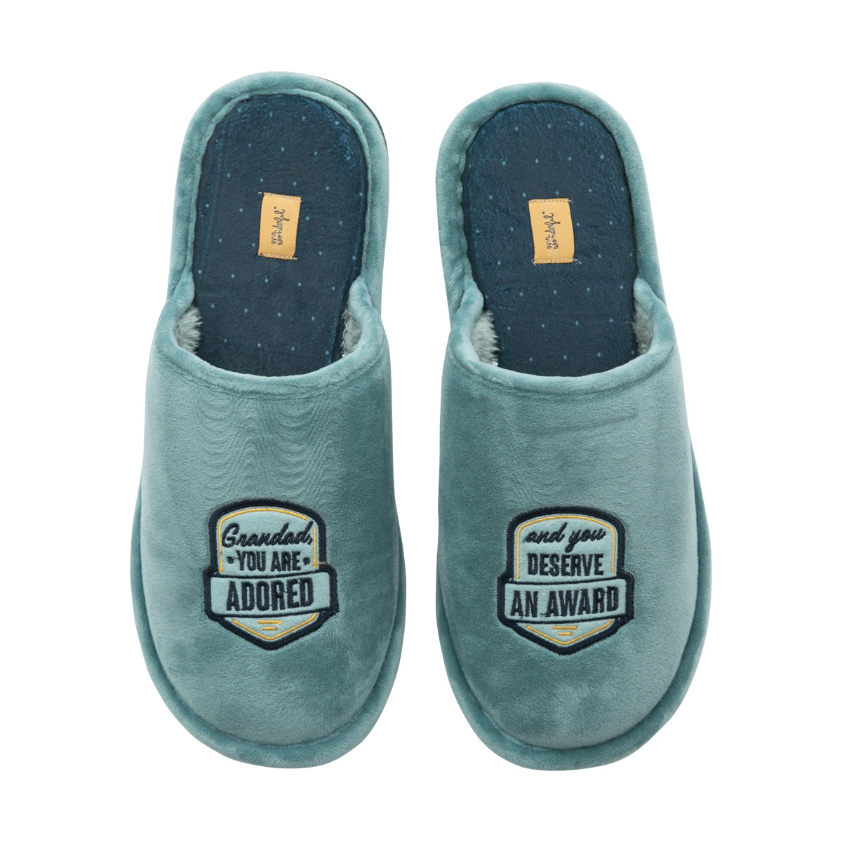 House slippers size 44-46 - Grandad, you are adored and you deserve an award