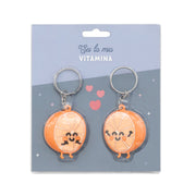 Set di 2 portachiavi che ti ricordano quanto ti ..