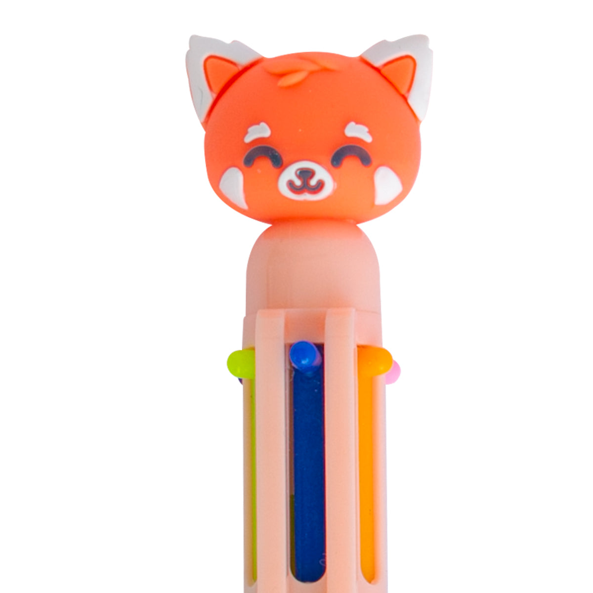 Multi-coloured pen to note down epic plans - Panda pink