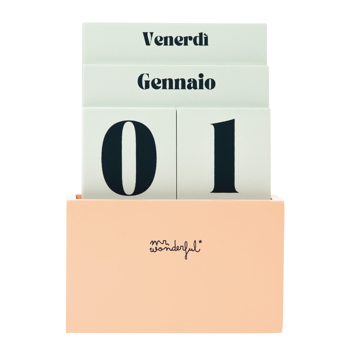 Calendrier avec table perpétuelle pour des journées magiques. 