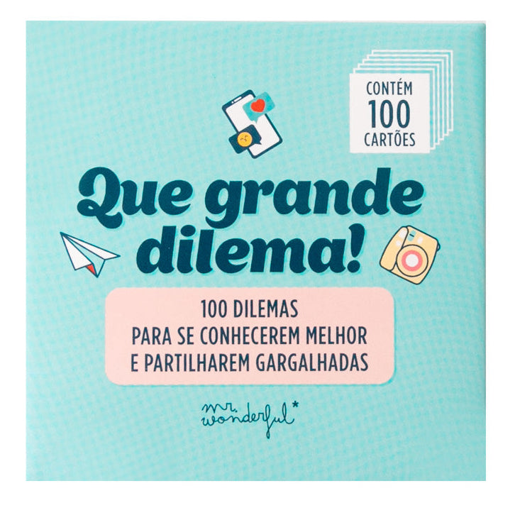 Jogo de cartas - 100 dilemas superdifíceis de responder	