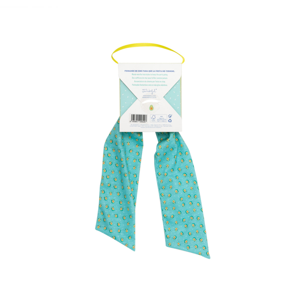 Hair tie with a bow for a stylish hairdo - Avocado