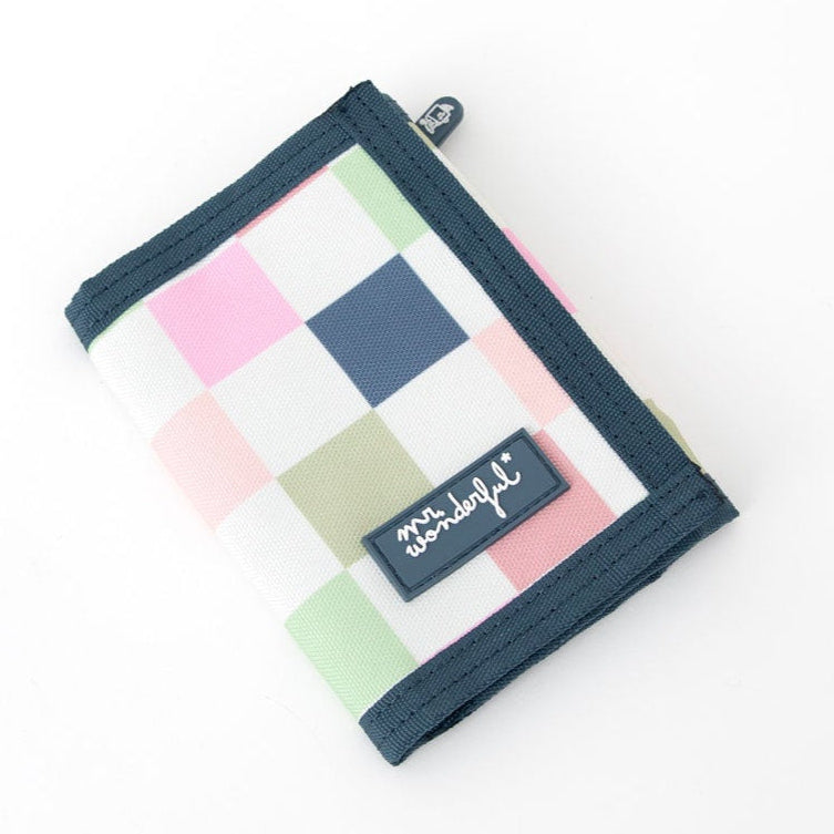 Portefeuille - Imprimé à carreaux