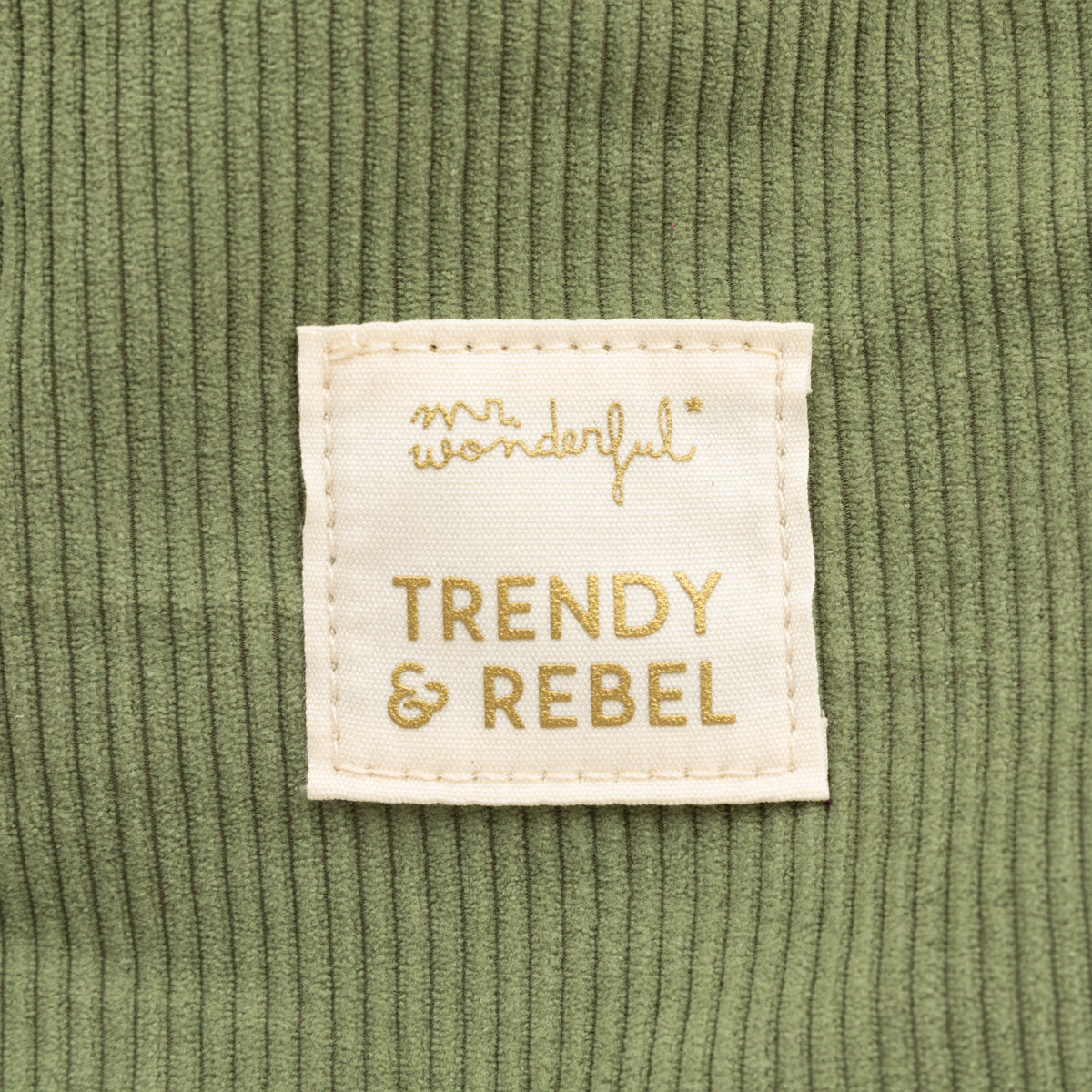 Backpack corduroy green - Trendy & rebel