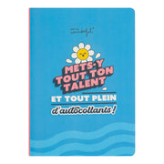 Cahier avec notes adhésives et autocollants Mr. Wonderful - Mets-y tout ton talent... et tout plein d’autocollants !