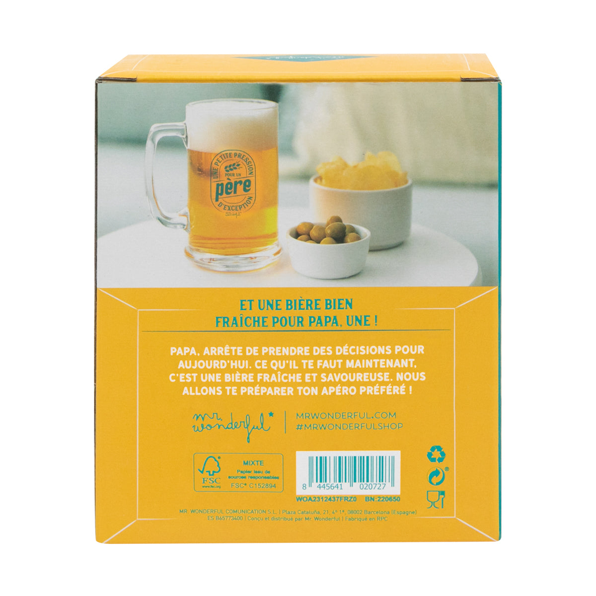 Chope de bière - Une petite pression pour un père d’exception