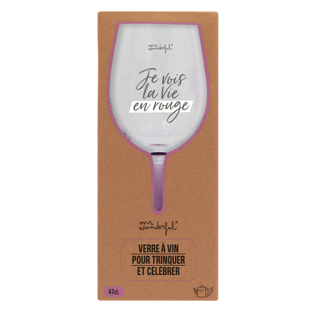 Verre à vin - Je vois la vie en rouge