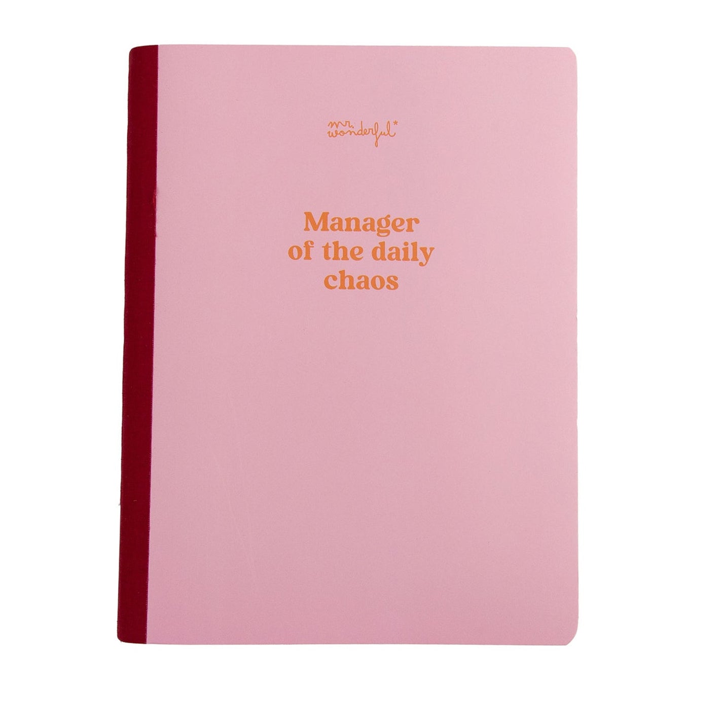 Libreta A5 Mr. Wonderful para mujeres - Manager of the daily chaos