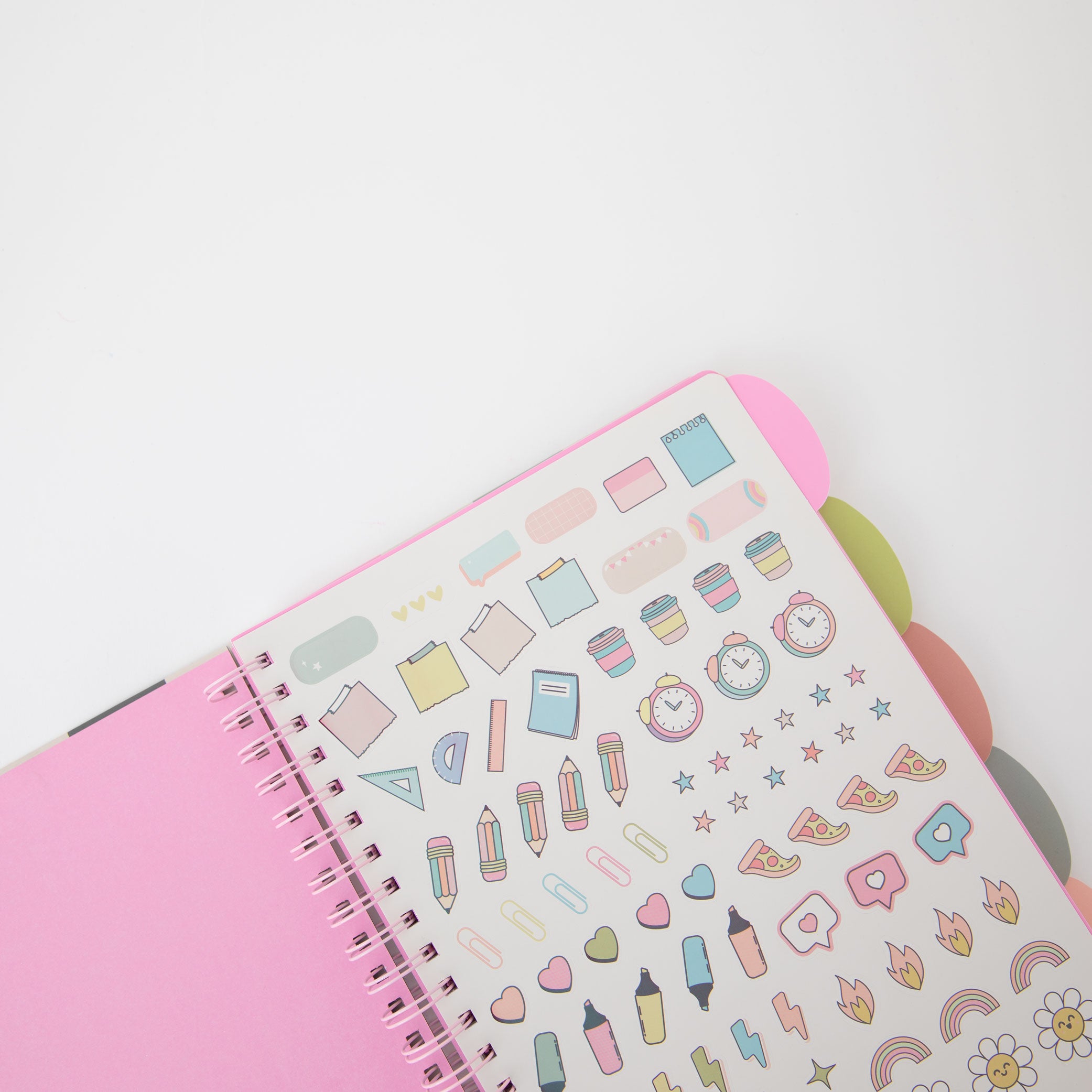 A4 notebook with fold-out tabbed dividers - Good things inside