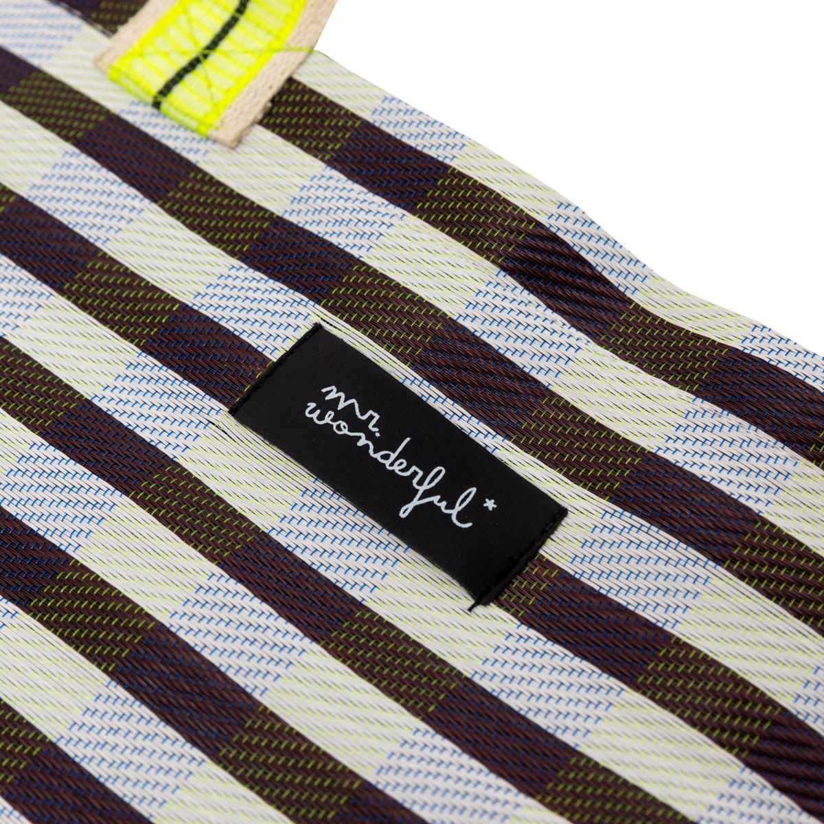 Stripe pattern bag - Black and white