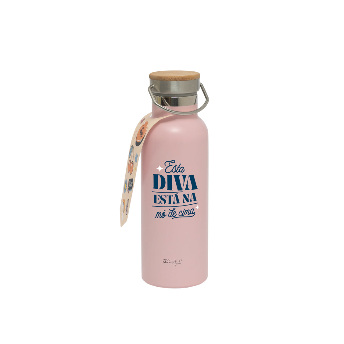 Garrafa térmica personalizável - Esta diva está na mó de cima