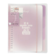 Clear A5 notebook - If it made you happy, do it again