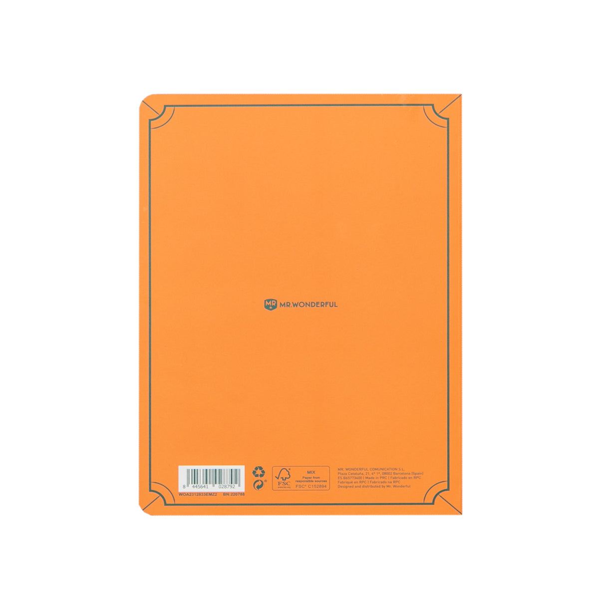 Carnet orange - Tant de bonnes idées