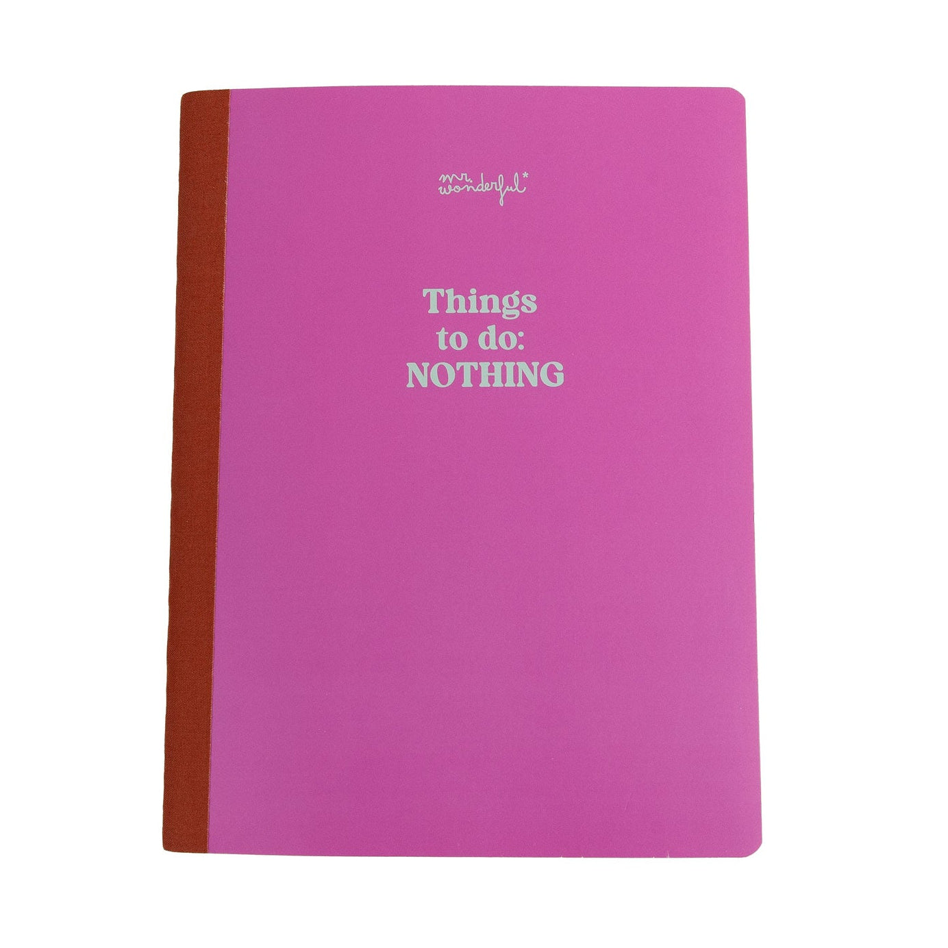 Libreta A5 Mr. Wonderful para mujeres - Things to do: nothing
