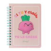 Cahier A5 avec Betterave squishy - Si vous et crois, vous le croyez 