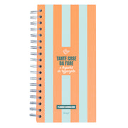 Planner giornaliero arancione con messaggio in italiano Mr. Wonderful - Tante cose da fare e traguardi da raggiungere