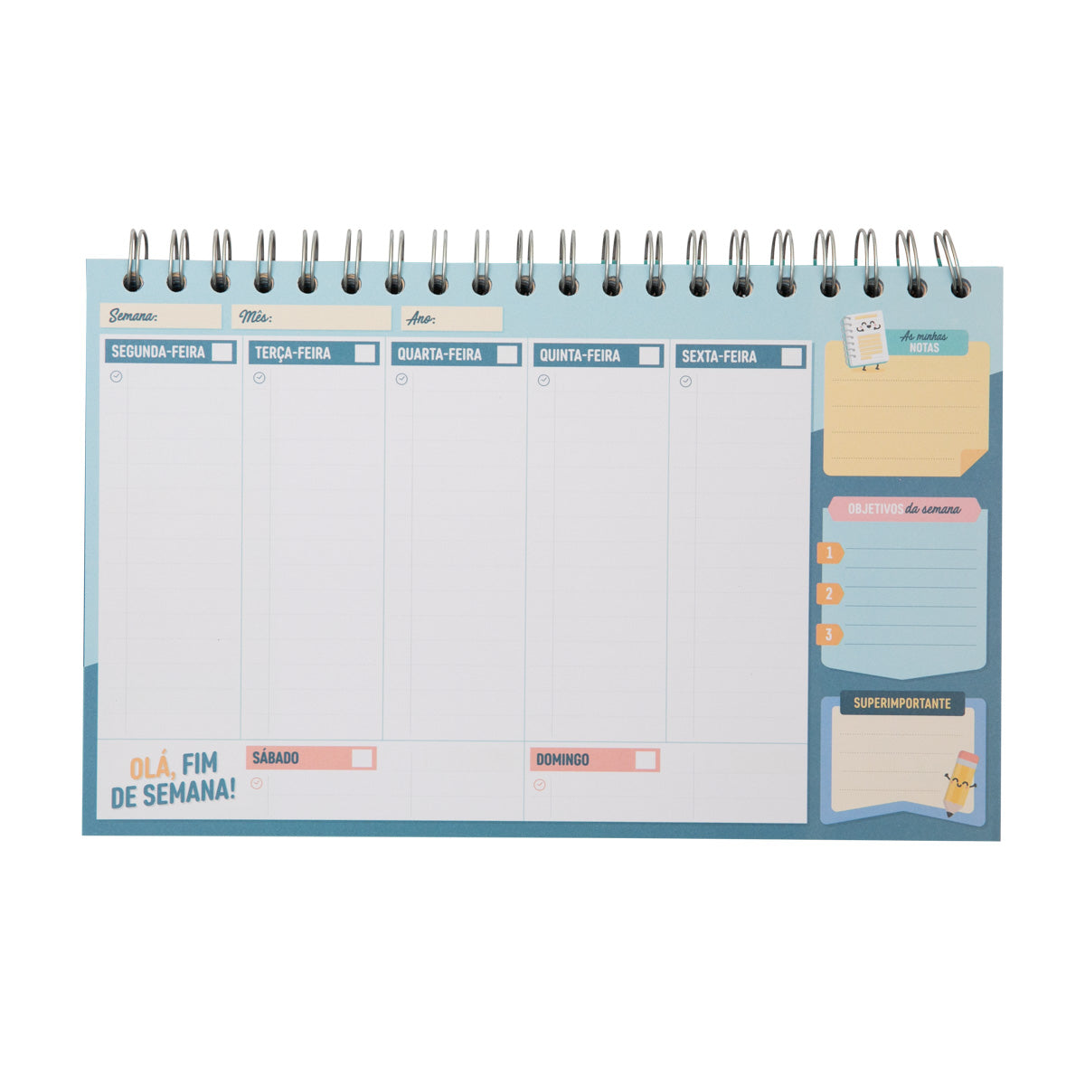 Organizador semanal - Tarefas, planos e... toca a conseguir!