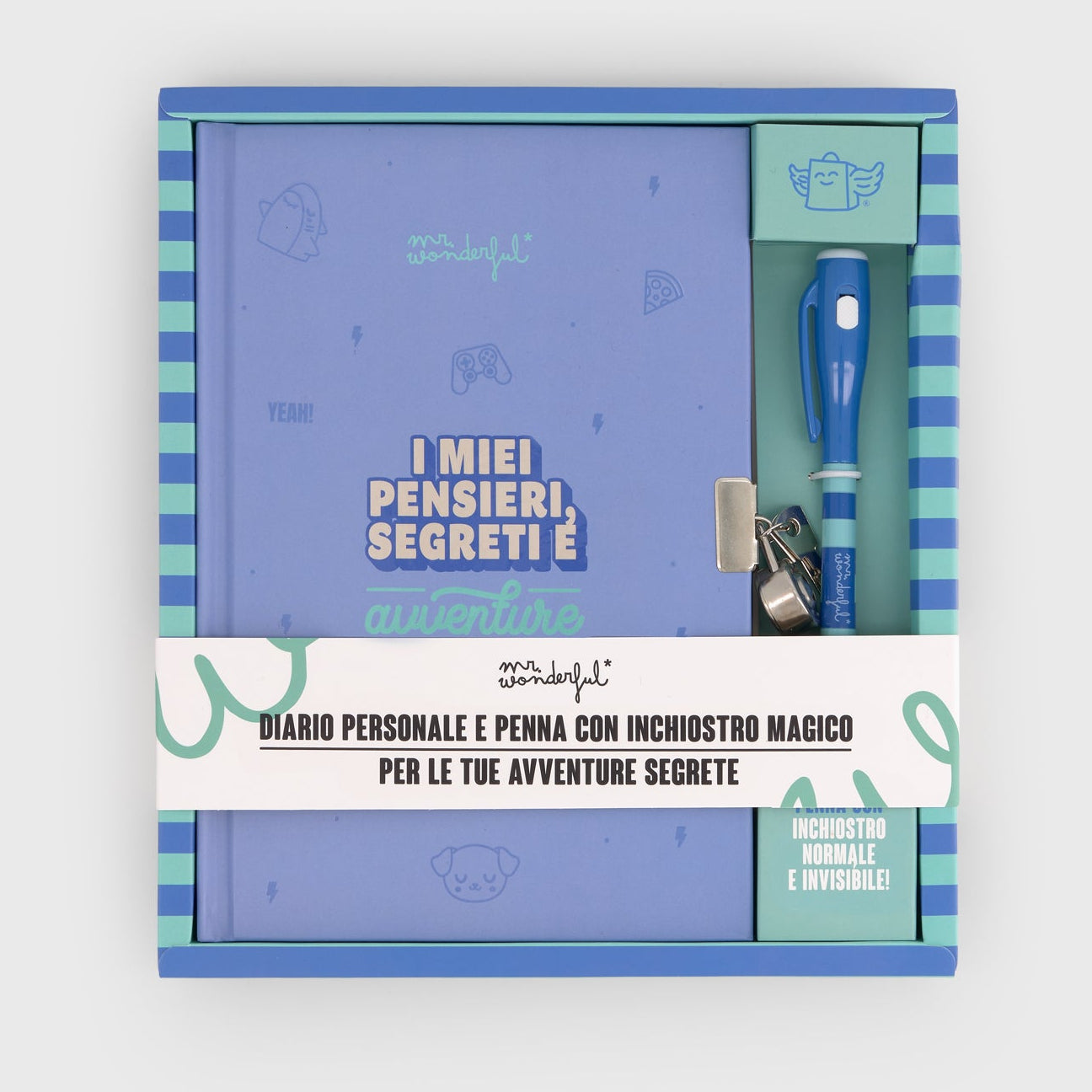Journal personnel + stylo avec informations normales et invisibles - Mes pensées, mes pensées et mes aventures 