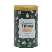 Vela aromática de lata com mensagem Mr. wonderful - Tu acendes a minha chama