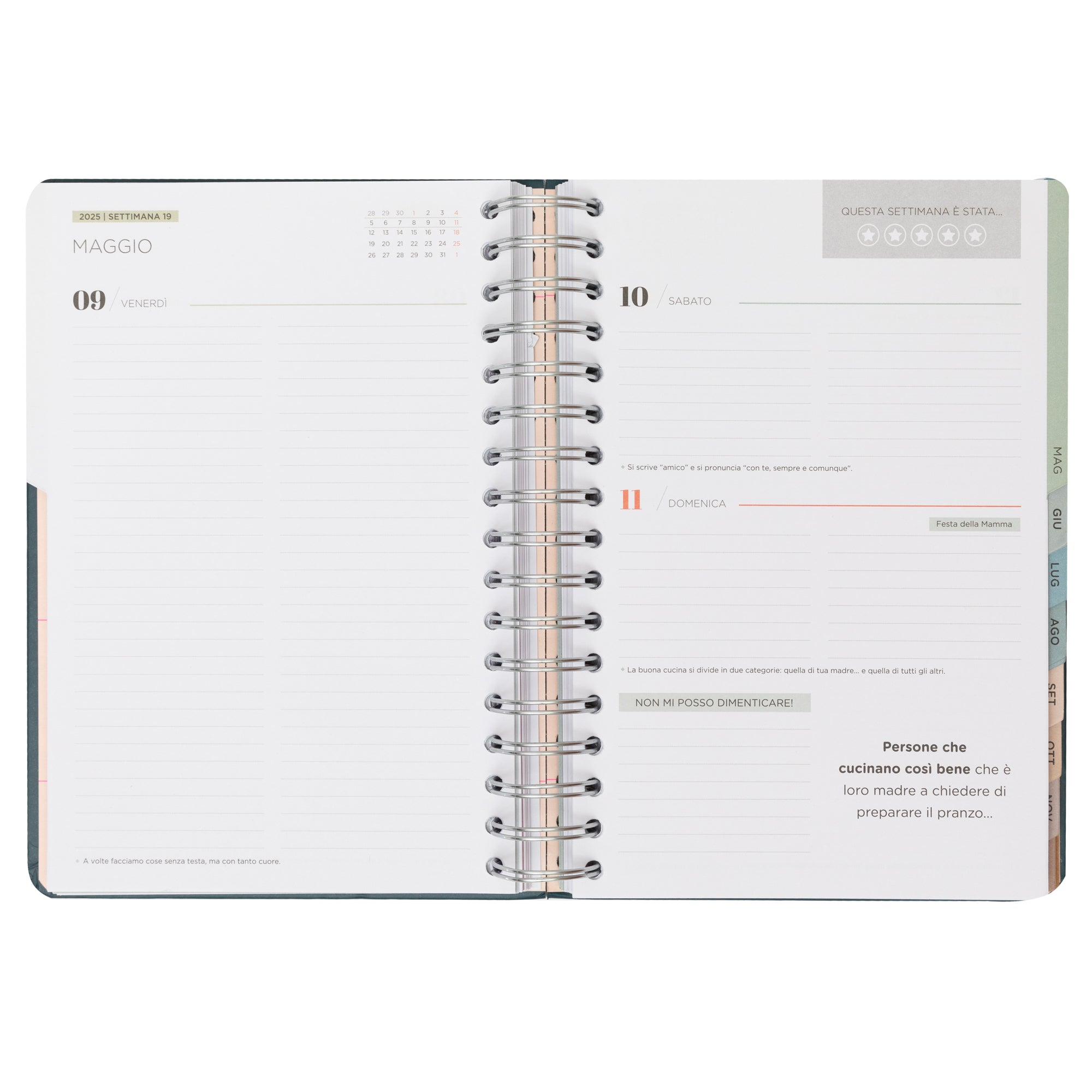 Agenda du bureau 2025 Giornaliera - Une année très merveilleuse. 