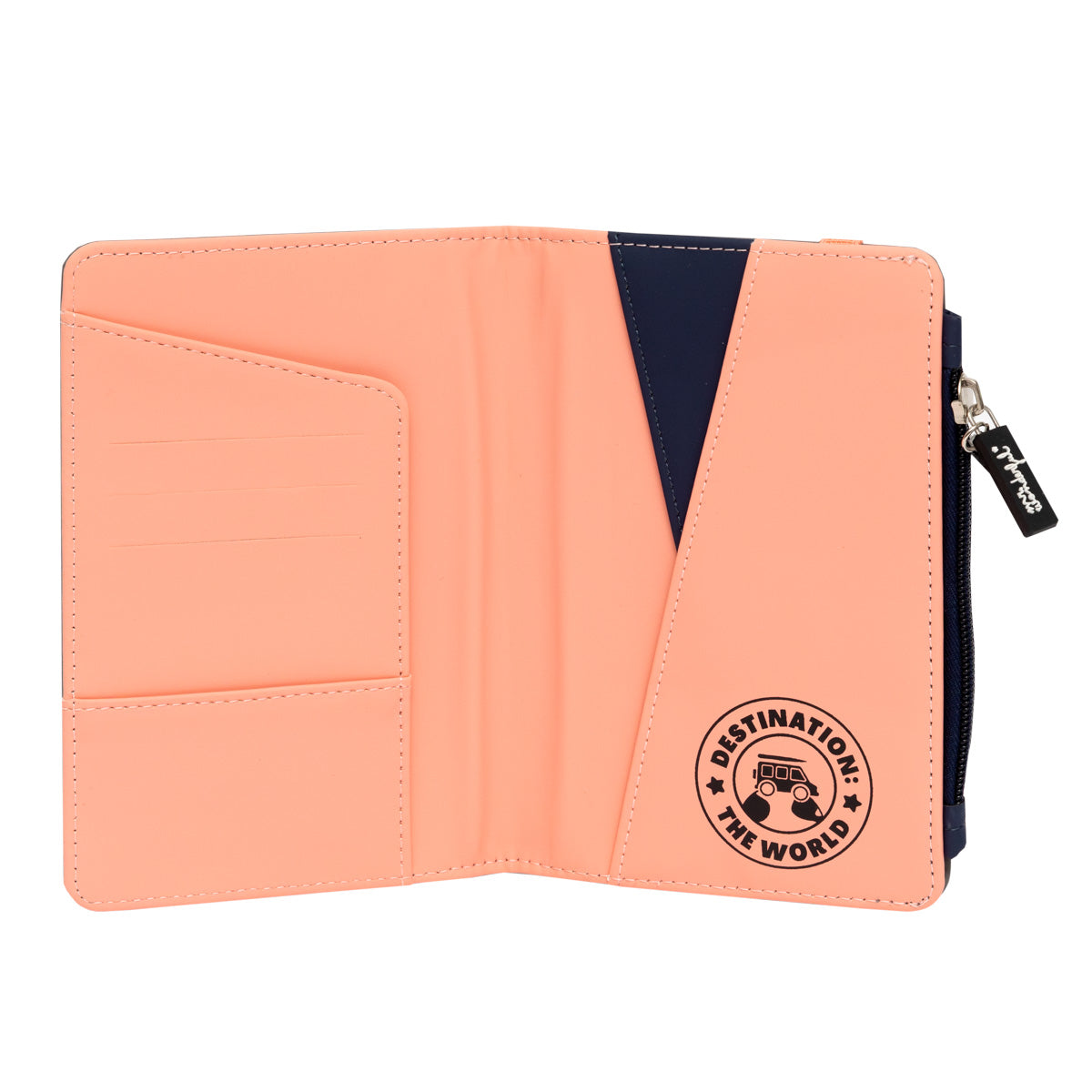 Passport holder grey - Destination: the world.